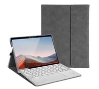 Protective Case for 10-inch Microsoft Surface Go 4/3/2/1, Multiple Angle Viewing, Slim Lightweight Cover, Stylus Holder, Light Heat Dissation, Compatible with Type Cover Keyboard, Grey
