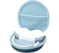 Protective Case for AirPods Max Headphones - Hard Shell Carrying Bag with Soft Velvet Lining & Silicone Pads Dustproof Travel Accessory Red 22x21.5x6.5cm(blue)