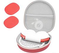 Protective Case for AirPods Max Headphones - Hard Shell Carrying Bag with Soft Velvet Lining & Silicone Pads Dustproof Travel Accessory Red 22x21.5x6.5cm(red)