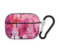 Protective Case for AirPods Pro 2nd/1st Big Snowman and Little Snowman AirPods Pro Case Accessory with Keychain,Supports Wired Or Wireless Charging