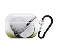 Protective Case for AirPods Pro 2nd/1st Golf Club AirPods Pro Case Accessory with Keychain,Supports Wired Or Wireless Charging