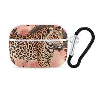 Protective Case for AirPods Pro 2nd/1st Striped Leopard AirPods Pro Case Accessory with Keychain,Supports Wired Or Wireless Charging