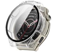 Protective Case for Amazfit Balance Ultra Screen Protector, Full Protective Case, PC Hard Protective Cover with Screen Protector Film，Clear