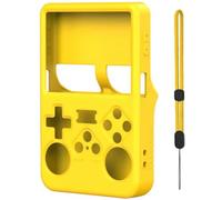 Protective Case for ANBERNIC R36S, Game Console Protector, Soft Silicone Sleeve Cover, Anti-Scratch Skin, Handheld Gaming Accessories (Yellow)