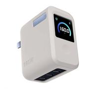 Protective Case for Anker Prime 160W 3-Port Compact USB-C GaN Charger, Silicone Case for Anker 160W Charger, Shockproof Anti-Slip Smart Display Pro Cover (Gray)