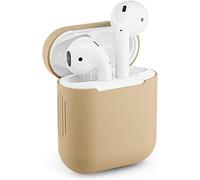 Protective Case for Apple Airpods 1 Silicone Case Airpod Case (Light Brown)
