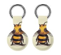 Protective Case for Apple AirTags with Keychain,Cute Animal Print Silicone Air Tags Case,Tracker Cover for AirTags,Air Tag Keyring Holder for Pets Wallet Backpacks Luggage
