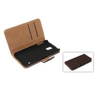 Protective Case For Apple iPhone 5s Brown Bumper Wallet Bookstyle Cover