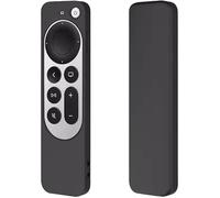 Protective Case for Apple TV Siri Remote - Silicone Remote Cover for Apple TV 4K / HD Siri Remote Controller (2nd Gen / 3rd Gen) - Black