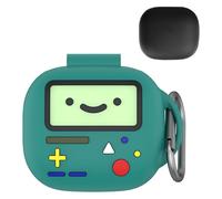 Protective Case for Beats Powerbeats Fit Wireless Earbuds, Silicone Soft Shell with Carabiner Clip, Shockproof Full Body Cover with Flip Design for Earbud Accessories