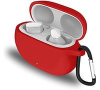 Protective Case for Beats Studio Buds/Studio Buds + (2023) Case Cover with Clip, Silicone Case Keychain Compatible with Studio Buds Protector Cover Shockproof Front LED Visible, NOT Include Earbuds