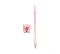Protective Case for Bitzee Interactive Toy - Anti-Fall Silicone Skin with Strap - Dustproof Full Cover for Digital Pet - Portable Sleeve 8cm(Pink)