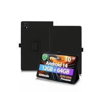 Protective Case for Ckypad Ctab 10 10.1 inch Tablet Android 14 Tablet with Hand Strap & Stand& Anti-Drop Feature - Sleek and Simple Design,Black