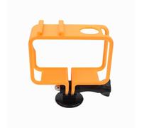 Protective Case for DJI Osmo Action 6 Camera, Scratch Resistant Shockproof Extended Frame with Cold Shoe Mount and 1/4 Inch Adapter for Action Camera Accessories (Orange)