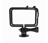 Protective Case for DJI Osmo Action 6 Camera, Scratch Resistant Shockproof Extended Frame with Cold Shoe Mount and 1/4 Inch Adapter for Action Camera Accessories (Black)