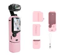 Protective Case for DJI Osmo Pocket 3/Xtra Muse, Soft Silicone Grip Cover w Lens Screen Protector, All-Round Shockproof Scratch-Resistant Sleeve Compatible with Osmo Pocket 3 Creator Combo Accessories