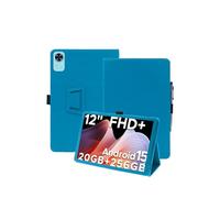 Protective Case for DOOGEE T36 12 inch Android 15 Tablet with Hand Strap & Stand& Anti-Drop Feature - Sleek and Simple Design,Sky Blue