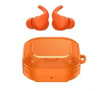 Protective Case for for beats for powerbeats Fit with Locking Clip and Stand, for tpu Shockproof Cover Supporting Wired Charging, Secure Earbuds(orange)