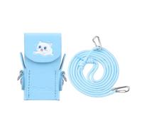 Protective Case for for DJI Osmo Pocket 3, Genuine Leather Cover with Magnetic Closure, Includes Lanyard, 3 Colour Options, Shock-Absorbing Design (Blue)