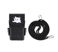 Protective Case for for DJI Osmo Pocket 3, Genuine Leather Cover with Magnetic Closure, Includes Lanyard, 3 Colour Options, Shock-Absorbing Design (Black)