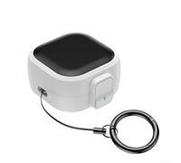 Protective Case for Galaxy Buds 4 Pro Anti-Loss Secure Lock Silicone Skin Drop Proof with Keychain Red(White-Black)