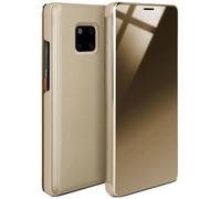 moex Huawei Mate 20 Pro | Premium Transparent Mirror Case 360° Full Protection Case Flip Cover - Gold