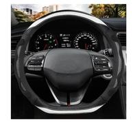 Protective Case For Hyundai For Sonata 9 2015 2016 2017 For Elantra 4 Sport 2015-2019 D Shape Car Steering Wheel Cover Auto Accessories Steering Hood(WHITE)