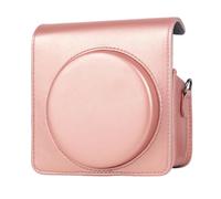 Protective Case for Instax Square SQ6 - PU Leather Camera Bag, Scratch Resistant with Detachable Shoulder Strap, Portable Simple Design- Gold