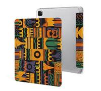 Protective Case for iPad Pro 12.9 Inch 2022/2021/2020/2018,6th/5th/4th/3rd Generation,African Ethnic Pattern Printed iPad Pro 12.9 Case with Pencil Holder,Auto Wake/Sleep