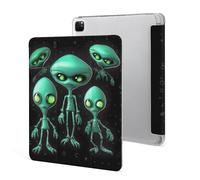 Protective Case for iPad Pro 12.9 Inch 2022/2021/2020/2018,6th/5th/4th/3rd Generation,Aliens Printed iPad Pro 12.9 Case with Pencil Holder,Auto Wake/Sleep