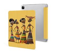 Protective Case for iPad Pro 12.9 Inch 2022/2021/2020/2018,6th/5th/4th/3rd Generation,Creative African Culture Printed iPad Pro 12.9 Case with Pencil Holder,Auto Wake/Sleep