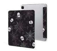 Protective Case for iPad Pro 12.9 Inch 2022/2021/2020/2018,6th/5th/4th/3rd Generation,Halloween Goth Printed iPad Pro 12.9 Case with Pencil Holder,Auto Wake/Sleep