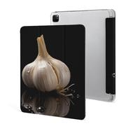 Protective Case for iPad Pro 12.9 Inch 2022/2021/2020/2018,6th/5th/4th/3rd Generation,Raw Garlic Printed iPad Pro 12.9 Case with Pencil Holder,Auto Wake/Sleep