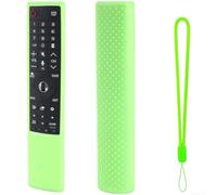 Protective Case for LG AN-MR700 Remote Silicone Skin Shock Absorbing Drop for proof Holder Soft Touch Black Red Blue Green(Luminous Green)