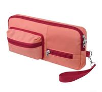 Protective Case for Logitech Pop Keys Keyboard & Mouse, Travel Case Made of Fabric, Shockproof & Water Resistant, Compact Carry Bag, 33 x 16 x 3.8 cm, Black (Red)