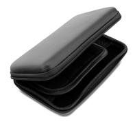 subtel Protective Case Compatible for Nintendo 3DS XL, DSi XL, New 2DS XL, New 3DS XL, Retroid Pocket 2 Plus, Analogue Pocket - Portable Travel Hardcase with Game Card Holder - Black