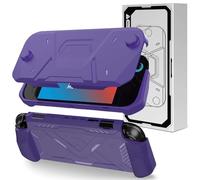 Protective Case for Nintendo Switch 2 (2025 Model), TPU + PC 2 in 1 Cover Protector for Switch 2, Case with Ergonomic Grip, Anti-Scratch, Shock-Absorption (Purple)