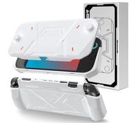 Protective Case for Nintendo Switch 2 (2025 Model), TPU + PC 2 in 1 Cover Protector for Switch 2, Case with Ergonomic Grip, Anti-Scratch, Shock-Absorption (White)