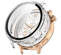 Protective Case for Oneplus Watch 3 43mm/Oppo Watch X2 mini Full Protection Hard PC Screen Protector with Screen Protector (Clear)