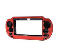 Protective Case for PS VITA 1000, Aluminum Alloy Anti Scratch Falling Fingerprints Resistant Hard Shell with Accurate Holes, Stylish Sturdy Protective Cover for Game Console (Red)
