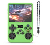 Protective Case for R36S Handheld Game Consoles, Silicone Shockproof Protective Case with Lanyad, Ultra Thin Case Cover, Scratch-Resistant, Washable Silicone Protective Case for R36S (Green)