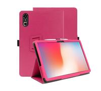 Protective Case for RedMagic Astra 9.06-inch, Full Coverage PU Leather Cover Tablet Sleeve Folding Stand Bracket with Hand Strap, Slim Lightweight Skin Shell (rose red)