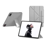 Protective Case for RedMagic Astra, Multi-Angle Folding Stand Bracket Tablet Sleeves Cover, All-inclusive Protection Case, Slim Smart Lightweight, Auto Wake/Sleep Function (White)