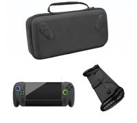 Protective Case for ROG, Storage Bag Set with Tempered Glass Screen Protector, Compatible for Xbox Console Cover(Black)