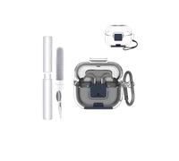 Protective Case for Samsung Galaxy Buds3 Pro Earbuds,toergy Soft TPU Clear Cover,Waterproof,Shockproof,Anti Scratch,Easy Carrying Sleeve,with Lanyard & Keychain & Cleaner kit（Transparent）