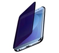 moex Samsung Galaxy J5 (2017) | Premium Transparent Mirror Case 360° Full Protection Case Flip Cover - Blue