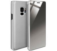 moex Samsung Galaxy S9 Plus | Premium Transparent Mirror Case 360° Full Protection Case Flip Cover - Silver