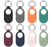 Protective Case for Samsung Galaxy SmartTag 2 Case, Soft Silicone Scratch-Resistant Silicone Case Holder Portable Keychain for Samsung SmartTag 2 2023 Protective Case Accessories (Pack of 8)