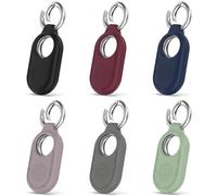 Protective Case for Samsung Galaxy SmartTag 2 Case, Soft Silicone Scratch-Resistant Silicone Case Holder Portable Keychain for Samsung SmartTag 2 2023 Protective Case Accessories (Pack of 6)