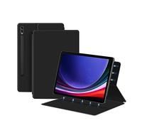 Protective Case for Samsung Galaxy Tab S9+ Plus 12.4 inch 2023 SM-X810/SM-X816B/SM-X818U, Magnetic Tablet Case Sleeves, Slim Smart Lightweight Multi-Angle Stand Cover Built-in S Pen Holder (Black)